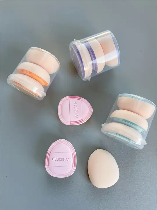 ミニサイズのコットンマシュマロパフ【厚手・化粧用・指先用】（セットアップ対応）