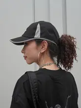 反射ソフトトップアウトドアベースボールキャップ 男女用 速乾 レトロ日本風ストリート