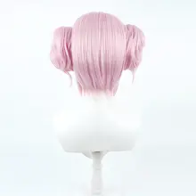 コスプレ用ウィッグ【粉色・ツインテールスタイル・軽量タイプ】