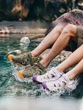 防滑透湿のアウトドア用ウォーターシューズ【男女兼用・快適なフィット感・ハイキングや水遊びに最適】