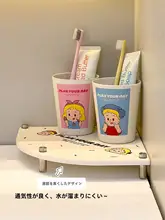 珪藻土 吸水マット 歯ブラシスタンド 電動歯ブラシ置き コップホルダー 硬質珪藻土 速乾 洗面所 バスルーム ファミリー用 3人用 便利グッズ 整理整頓