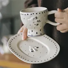 浮彫りデザインのハイボールカップ【手描き・コーヒー・ラテアート・ギフト】