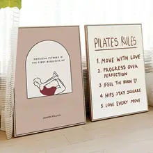 ピラティス 装飾画 ヨガ室トレーニング ジム