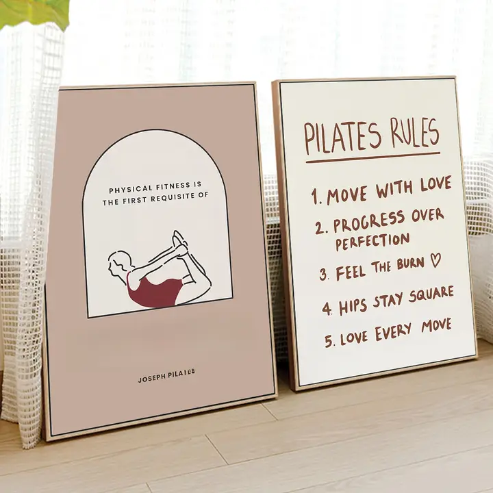 ピラティス 装飾画 ヨガ室トレーニング ジム