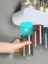 壁掛け歯ブラシスタンド【家庭用・洗面器・電動歯ブラシ対応】（セットアップ対応）