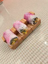 木製U字型寿司プレート【手巻き寿司用・タコススタンド・創意料理用】