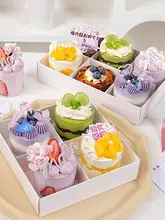 ケーキピック メッセージカード チューリップ柄 母の日 手作りケーキ お菓子作り プレゼント ギフト