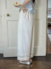 通勤用ウエストゴムのハイウエストゆったり花柄切り替えストレートパンツ【女性用・カジュアル】（セットアップ対応）