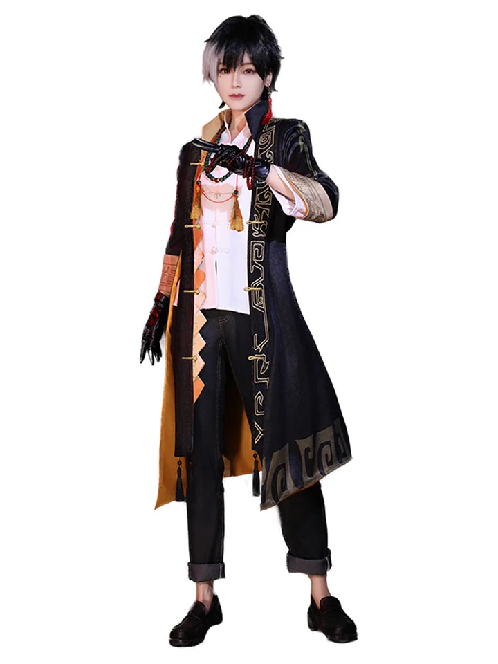 古風コスプレ衣装【主人公用・二色ウィッグ・ゲーム対応】（セットアップ対応）