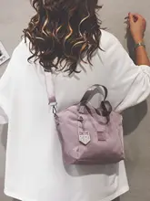 ナイロンキャンバスの小型バッグ【通勤・お弁当収納・肩掛け可】