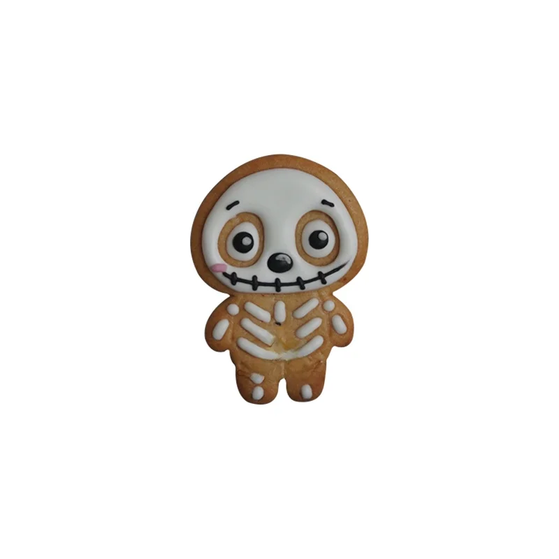 ハロウィン クッキー型 スカルベアデザイン シリコン製型抜き用の使い方と特性