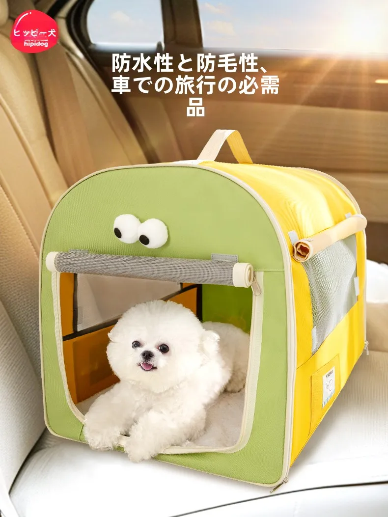 hipidog 車用ペットベッド：後部座席用クッションの四季対応と洗える設計が実用性を支える