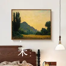 抽象的な手描き油彩アート壁画【モダン・中世風・デザイン性】