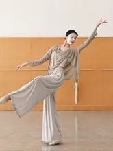 ゆったりとした長袖チュニック【モダンダンス用・日常着・ジャズ基訓】