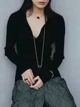 ユニークデザインのエポキシ樹脂ネックレス【ロング・重ね着け・女性用】
