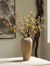 景徳鎮製 陶器の水栽培花瓶【レトロデザイン・インテリア装飾用・テーブル向け】