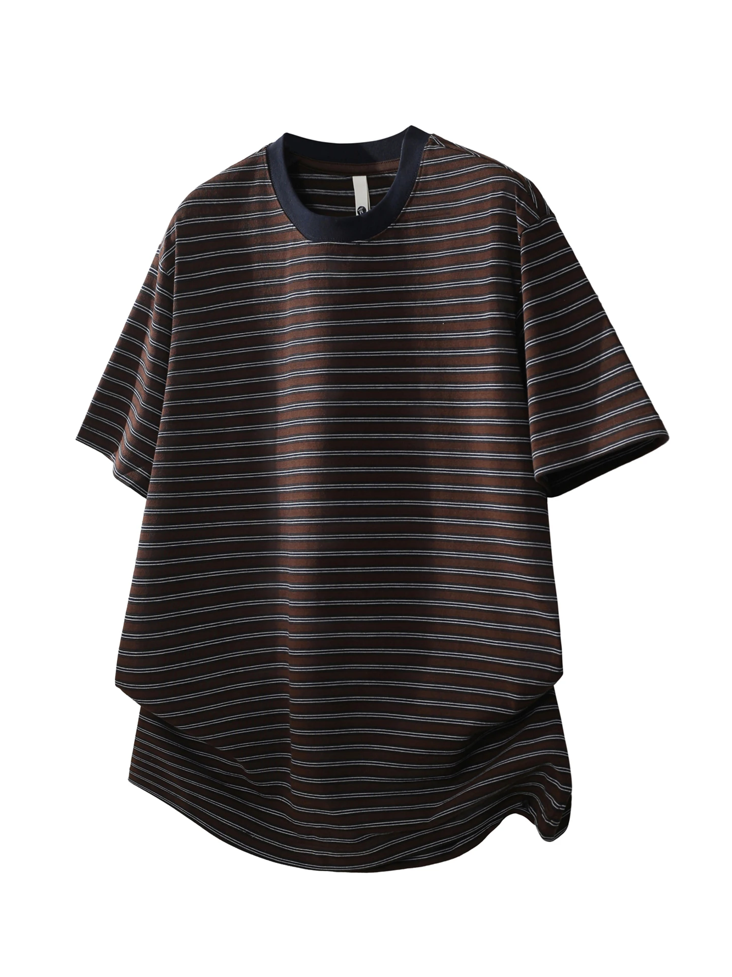 復古風ストライプ半袖Tシャツ：メンズ夏用ゆったり通気性モデルの実用性と選び方