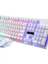 ゲーム式浮遊メカニカルタッチ キーボード マウス セット 家庭用 ノートパソコン オフィス USB 有線