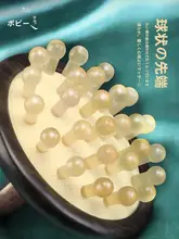 天然牛角櫛 頭部マッサージ 使用シーン: 髪のケア 材料: 牛の角