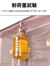 夏用防蚊マジックテープ付きメッシュドアカーテン【取り付け不要・家庭用・軽量】