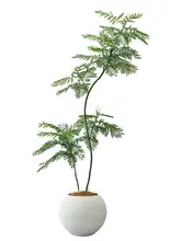 ブルーリーフ ハリソウ フロアプランツ リビング ソファ横 偽物植物 グリーンデコレーション