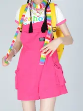 多彩なストライプデザインのスヌード【Y2Kスタイル・サブカルチャー・原宿風】（セットアップ対応）