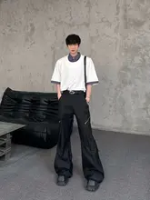 Tシャツ メンズ 半袖 シャツカラー フェイクレイヤード パッチワーク オーバーサイズ カジュアル 夏 おしゃれ トレンド 「MARTHENAUT」