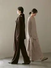 極上の柔らかさ！カシミアニットのフィットセーター【クルーネック・裾リブ】（セットアップ対応）
