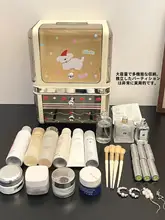 化粧品やアクセサリーに最適！大容量デスクトップ収納ボックス【防塵・整理整頓に便利】
