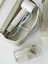 旅行用ヘアドライヤー収納ポーチ【電動巻き髪・ストレートアイロン対応・内衣収納にも】
