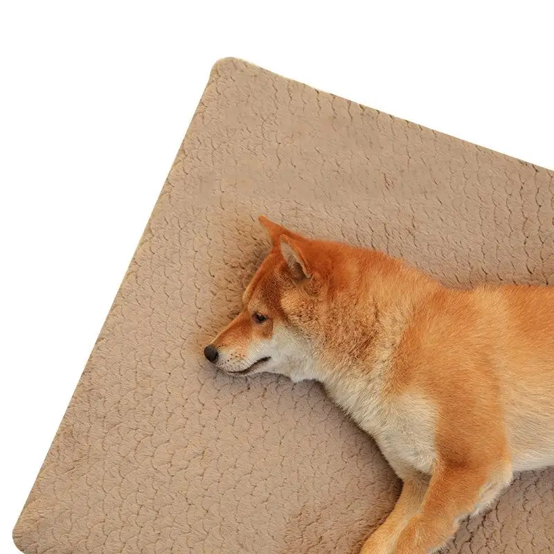 洗える保温毛玉ペットマット：冬用犬猫用のふわふわマットで寒さ対策