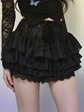 高腰レースのフレアスカート【春夏用・Aライン・甘美なデザイン】（セットアップ対応）