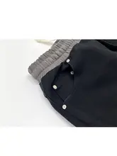 秋冬用 カラーブロックデザインのハレンパンツ【厚手生地・快適なフィット感】