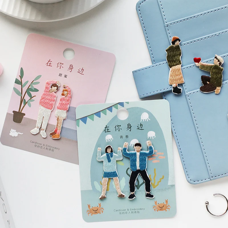 インクアートで心を癒す方法は？可愛いカップル刺繍シールが日常に彩る理由