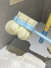 バスブラシ ロングハンドル 両面 3WAY スポンジ付き 背中洗い 角質ケア ボディケア 入浴
