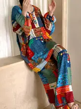 春秋用 コットンシルクの長袖パジャマ【極上の柔らかさ・アウトドア対応・大きいサイズ・薄手】（セットアップ対応）