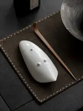 陶器製 茶匙と茶トレーの二点セット【竹製の茶匙・家用茶道具】（セットアップ対応）