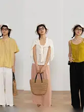 快適な履き心地の夏用涼感パンツ【三色・防シワ・天絲素材・ストレートデザイン】（セットアップ対応）