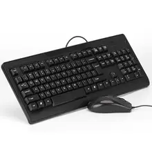 USB接続 有線キーボード＆マウスセット【デスクトップ・ノートパソコン用・オフィス向け】（セットアップ対応）