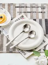 CAROTE  316ステンレススチールスプーン【家庭用・高級・長柄・食品グレード・子供用】
