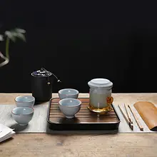 親韻 陶器製紅茶用ティーセット【旅行・携帯可能・急須とカップ4個付き】