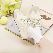 春の快適さを演出！刺繍デザインのカジュアルシューズ【バイカラー・女性用】