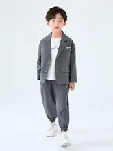 男児用スーツ【春秋向け・カジュアルデザイン・フォーマルな場面に最適】（セットアップ対応）