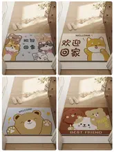 タマイズ可能なカートンデザインの玄関マット【耐久性・防滑・シリコン製】
