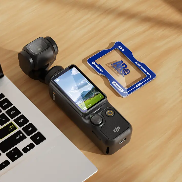 BLUEO 大疆Pocket3用強化ガラス液晶保護フィルム【ARコーティング・アンチグレア・全画面カバー・防衝撃・指紋防止】