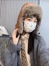 クラシックな無地レザー製フライトキャップ【男女兼用・保温・アウトドア対応】