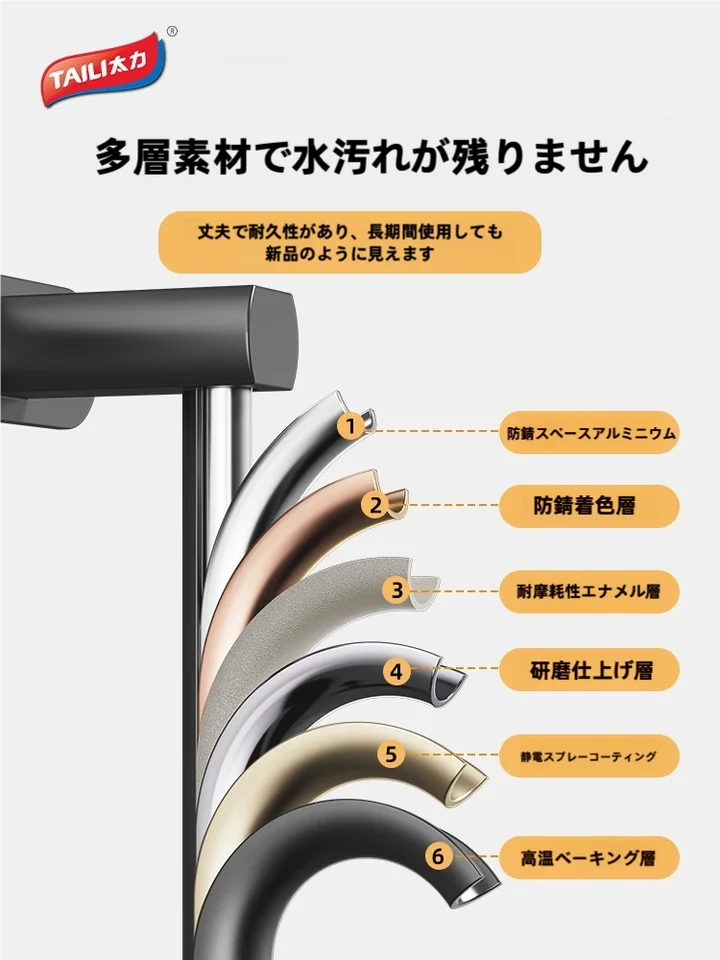 穴あけ不要の浴室スリッパラック【水切り機能付き・壁掛け収納】