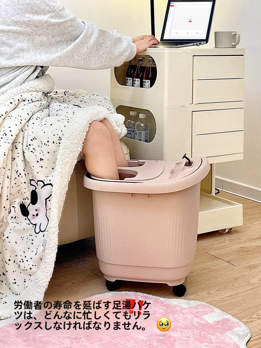 足湯用深型洗面器：水蒸気機能付きで足の蒸れを防ぐ家庭用フットバス