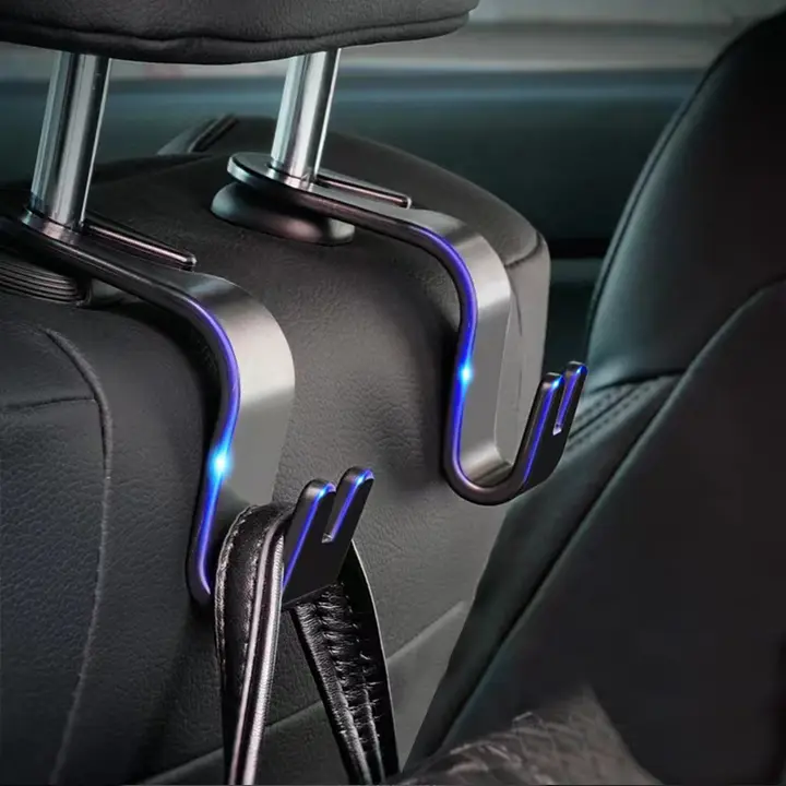 車内収納用フック4個セット【ヘッドレスト・シートバックスペースを有効活用】