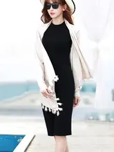 リブハーフハイネックノースリーブワンピース【夏用・フィット感ある中長丈】